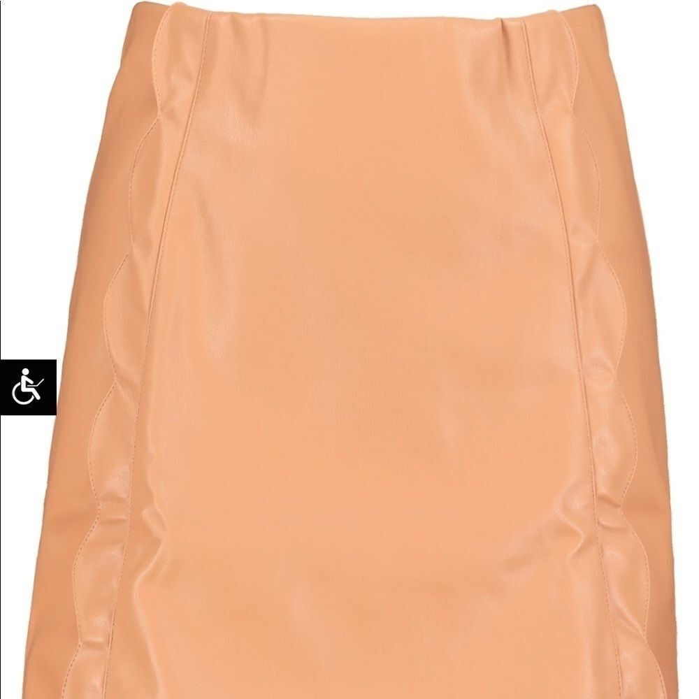 SCALLOP EDGE MINI SKIRT BYSHOP + YOUNG SIZE S - Picture 2 of 3